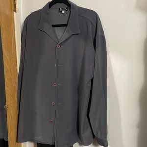 Never worn BBK shirt in grey charcoal size L